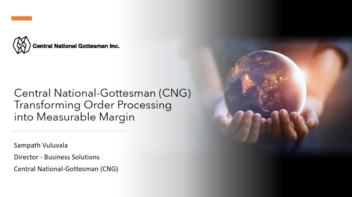 Central National-Gottesman (CNG): Leveraging AI to Transform Order Processing into Measurable Margin