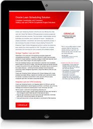 Oracle Lean Scheduling Solution