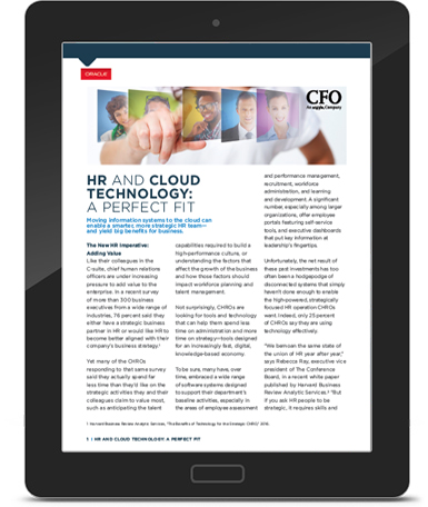 HR and Cloud Technology: A Perfect Fit