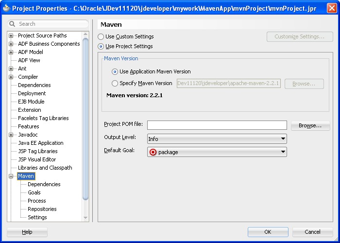 Maven Project Properties