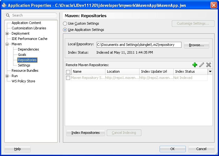 Application Properties
