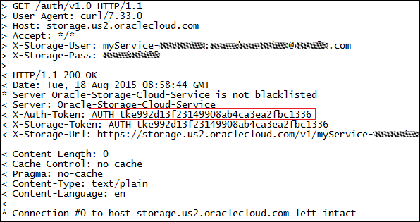 認証トークンのリクエスト