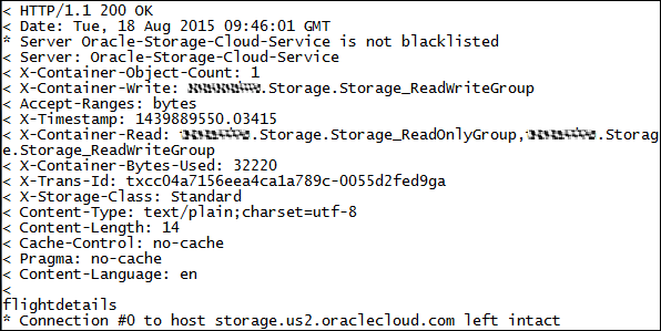 コンテナに含まれるオブジェクトのリスティング