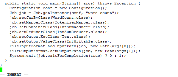 WordCount.javaプログラムの作成