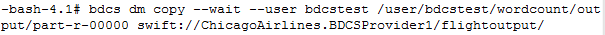 HDFSからOracle Storage Cloud ServiceへのSwift APIによる出力のコピー