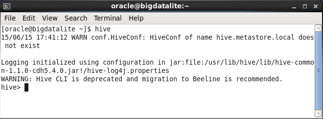 Start Hive CLI