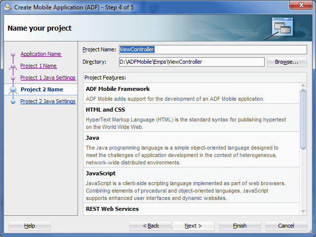Create Mobile AppのStep 4