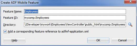 Featureダイアログ