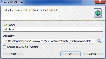 Create HTML File