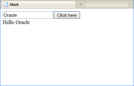 名前入力後のブラウザのStartページ