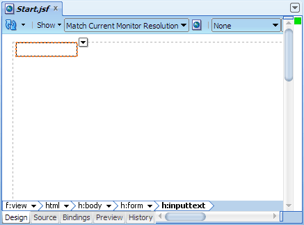 ビジュアル・エディタ、追加された入力テキスト・フィールド