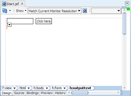 ビジュアル・エディタ内のStartページ