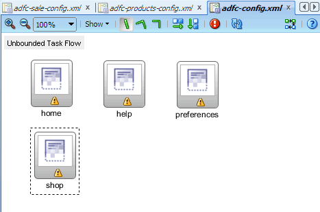 ダイアグラマ、adfc-config.xml