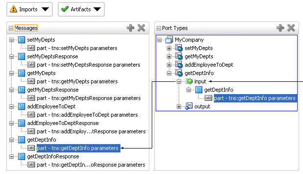 HTTP Analyzer、サービス・メッセージを表示