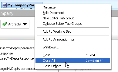 すべてのウィンドウを閉じる