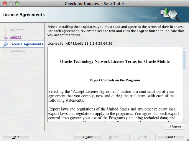 step 1 in check for updates