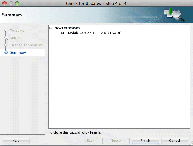 Check for Updatesのステップ2
