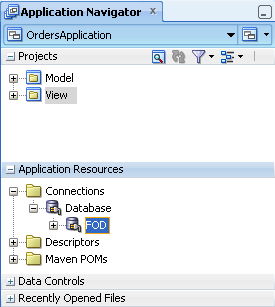 展開されたApplication Resourcesパネル