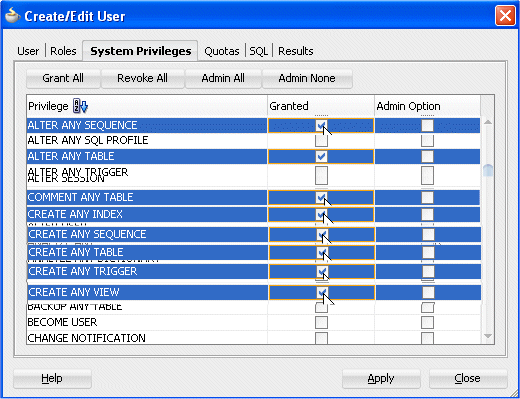Create/Edit Userダイアログ