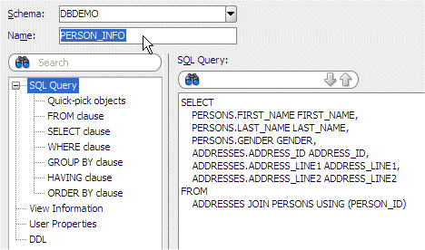 Edit Viewダイアログ