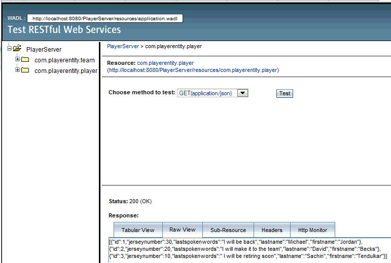 Creating RESTful Web Services in NetBeans 7 : Part 1
