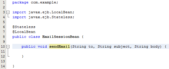 Sending an Email using the JavaMail API