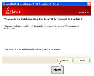 JDK Wizard Screenshot