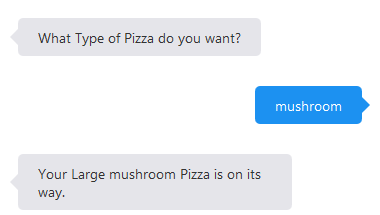 Pizza type prompt.