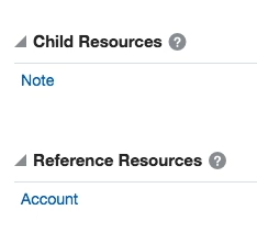 Note as a child reference