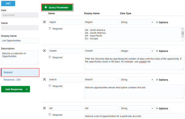The Shape payload response option