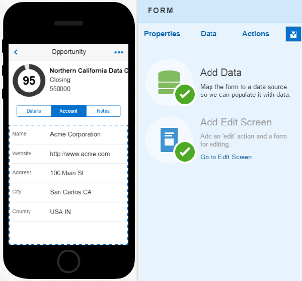 The mapped Form component.