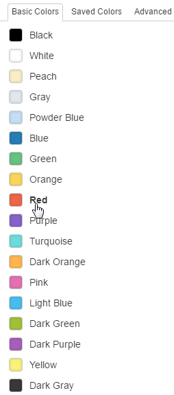 The color picker