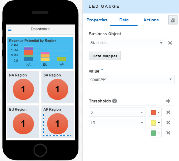 Completed LED Gauge component mapping.