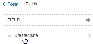The Createdate option.