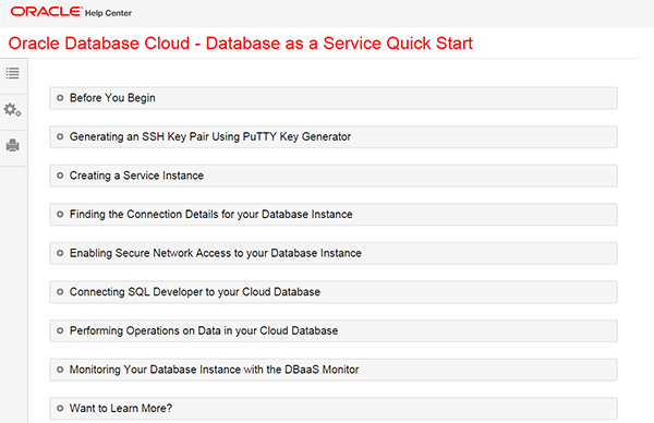 Oracle Database Cloud - Database as a Service Trial - Overview