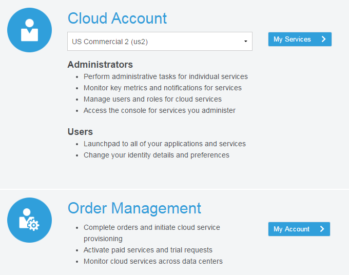 Oracle Cloud - Sign Up page Oracle Cloud - Sign Up page