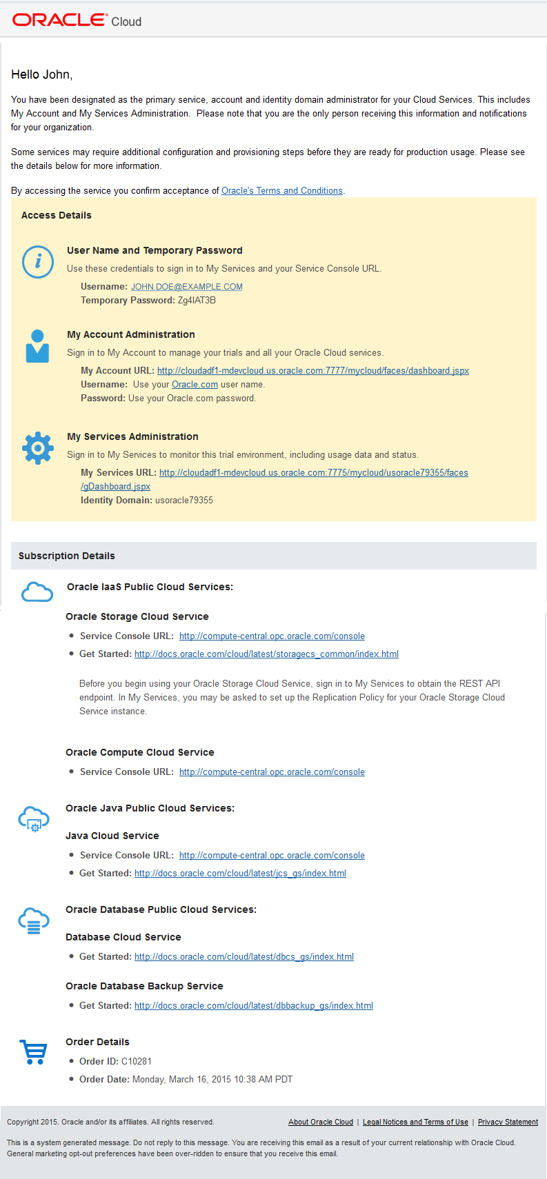 Your Trial is Ready email Your Trial is Ready email