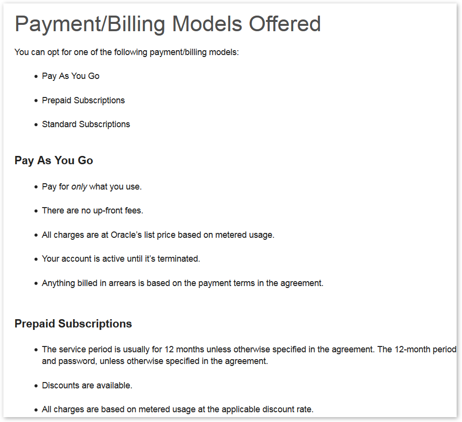 Metered Services Brief