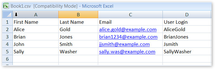 Import Users Import users