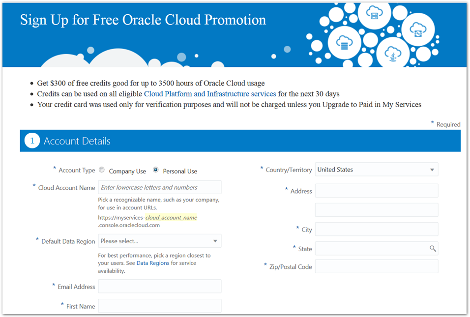 Credit form Credit form