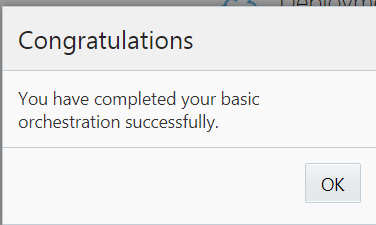 Orchestration
                                      Successful dialog