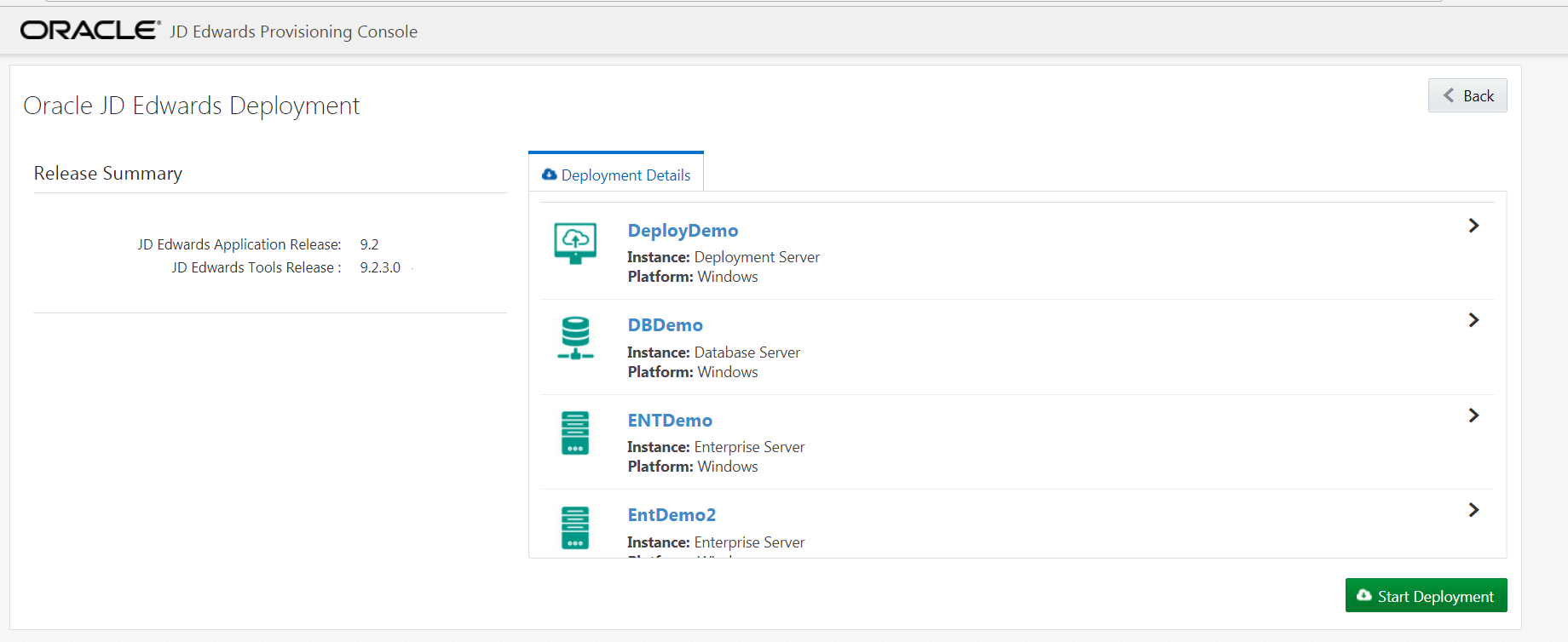 Deployment
                                Summary