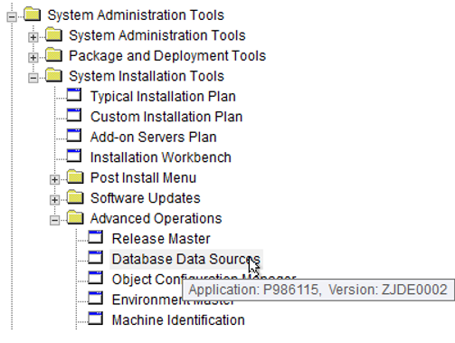 Database Data Source