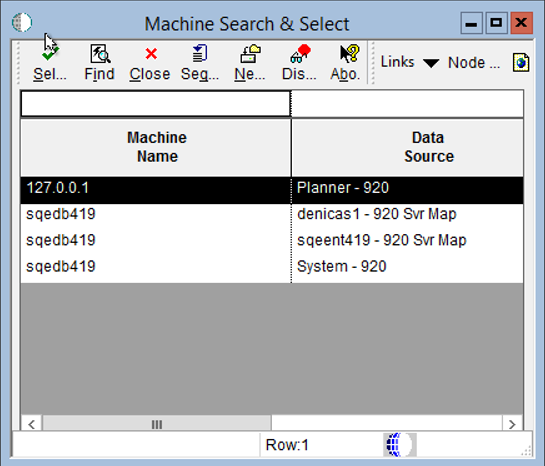 Machine Search and Select