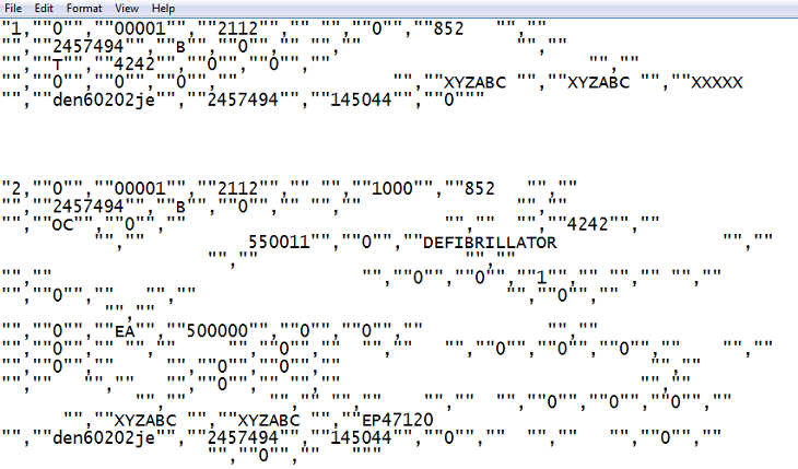 Archivo plano del consumo del inventario de salida