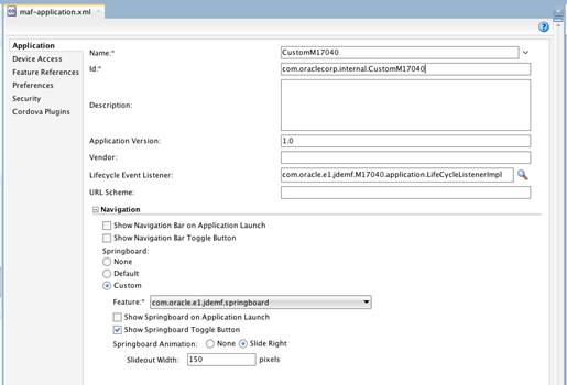 Customizing a JD Edwards EnterpriseOne Mobile Application Archive