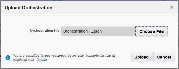 Upload Orchestration 