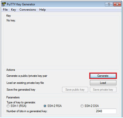 PuTTY Key Generator