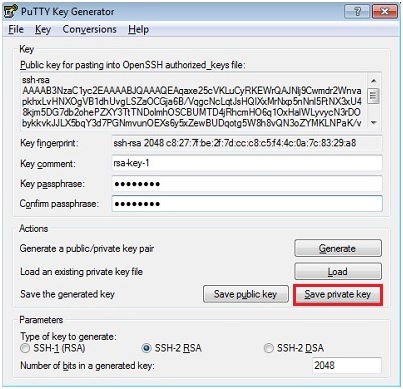 PuTTY Key Generator