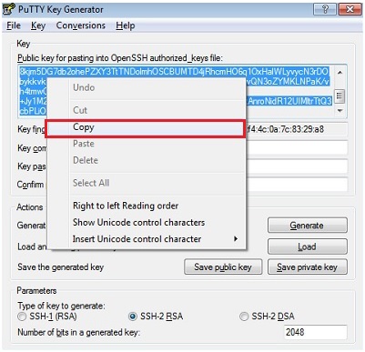 PuTTY Key Generator